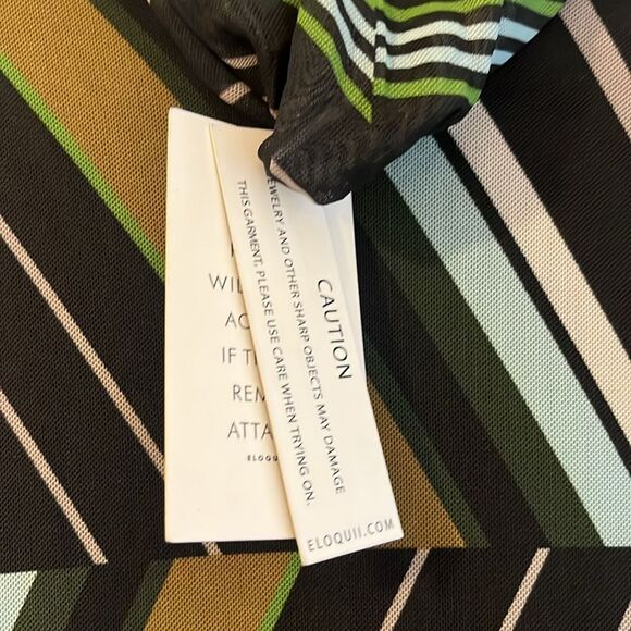 NWT Eloquii Mesh Turtleneck Midi Dress size 20 Plus Size Bodycon - Picture 6 of 13